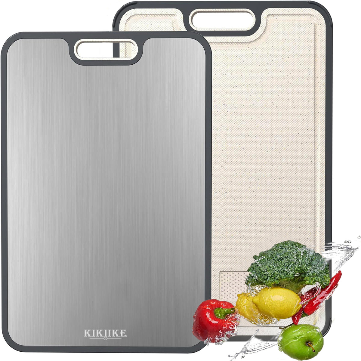Titanium Cutting Board Double Sided Pure Titanium Cutting Boards for Kitchen